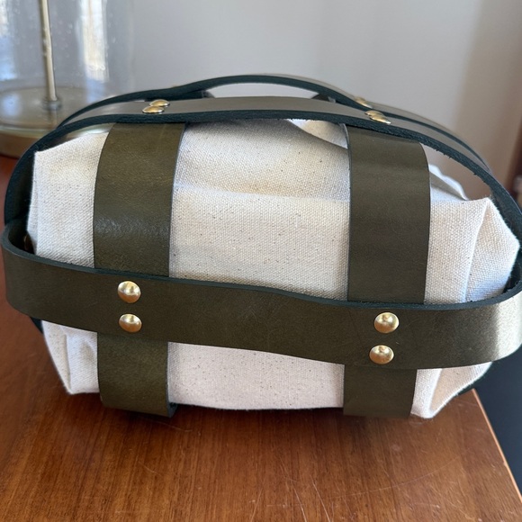 Leather Basket Tote — Tree Fairfax Tree Fairfax Basket Tote